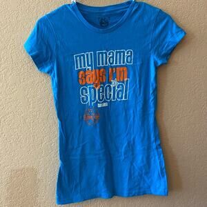NWOT: Blue “My Mama Says I’m Special” Bubba Gump Fitted t-shirt - Size: Small